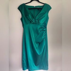 Ralph Lauren Emerald Green V-neck Dress